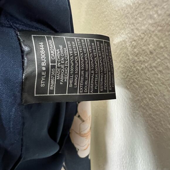 NWT BB Dakota Gardenia Party Dress 4 Floral Blue Cream Ruffle Mini Tiered Sheath - Picture 12 of 13